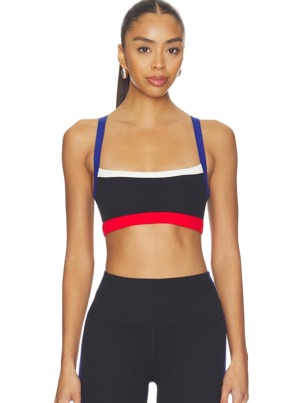 Splits59 Monah Rigor Sports Bra in Black and Coblat
